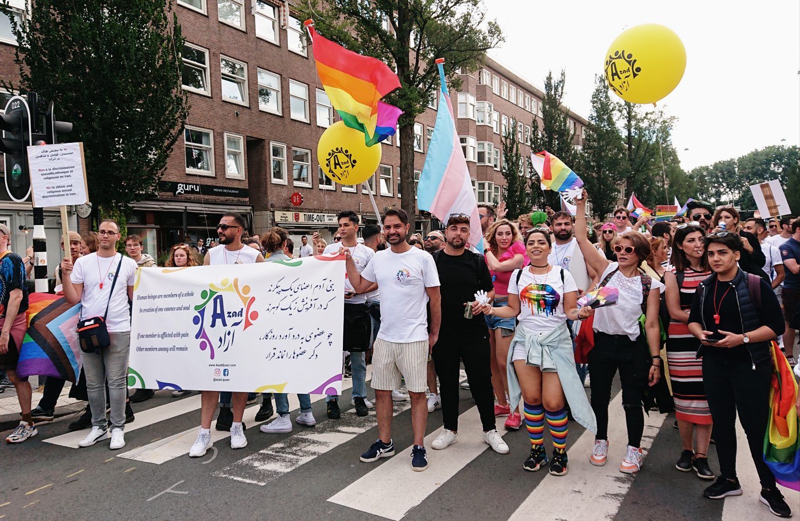 Azad Group in Amsterdam Pride Walk 2021 – Photo Gallery